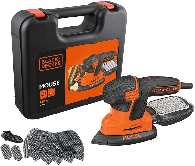KA2500K Levigatrice Multifunzione Mouse, Velocità 14.000 Giri/Min, 120 W