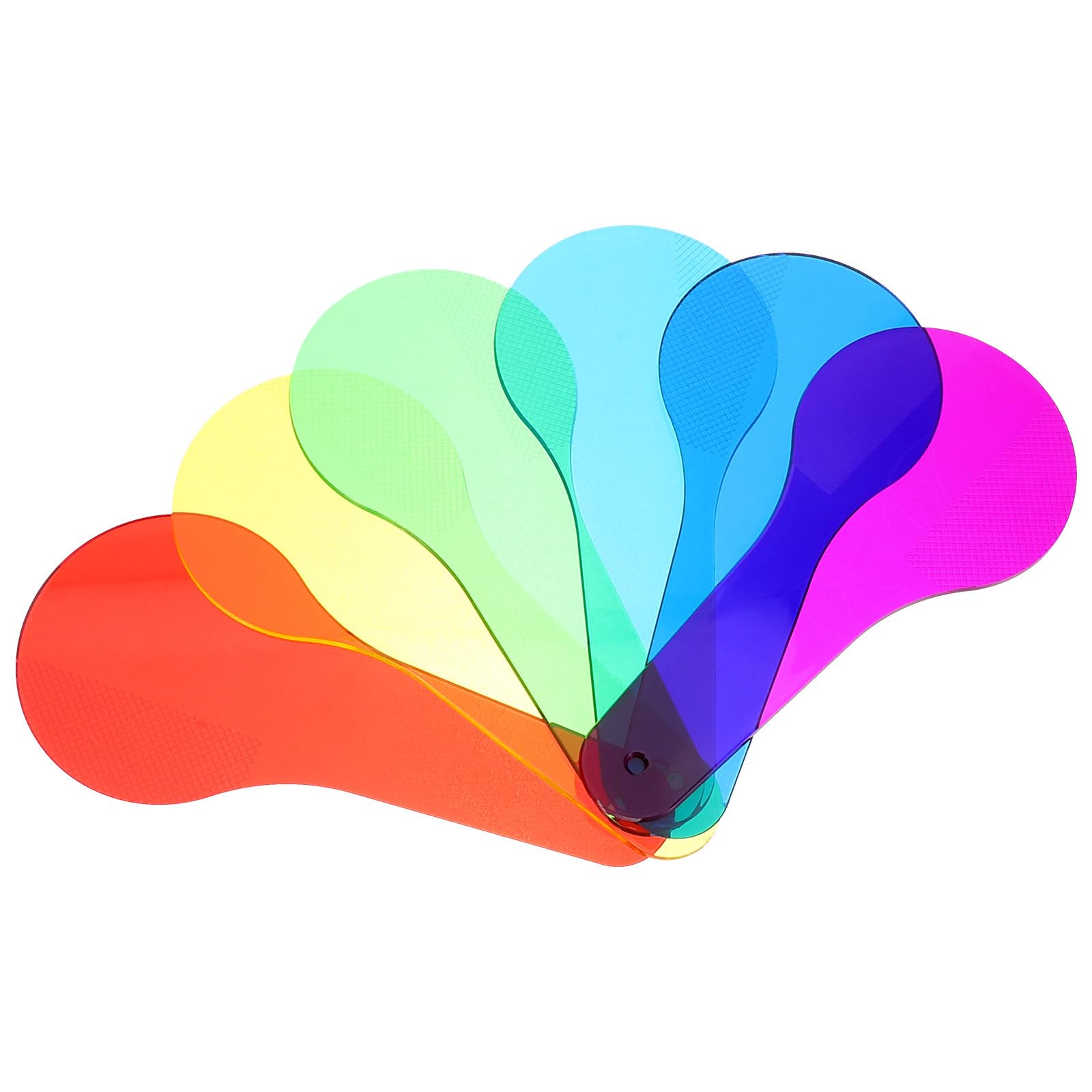 jojofuny 6Pcs Assorted Color Translucent Plastic Film Color Filter Board for Kindergarten Science Discovery and Home Use, Educational Light Filters for Creative Projects