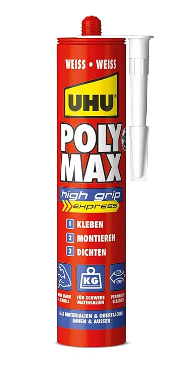 UHU 47230 Poly Max High Grip Express, Kartusche mit 425 g