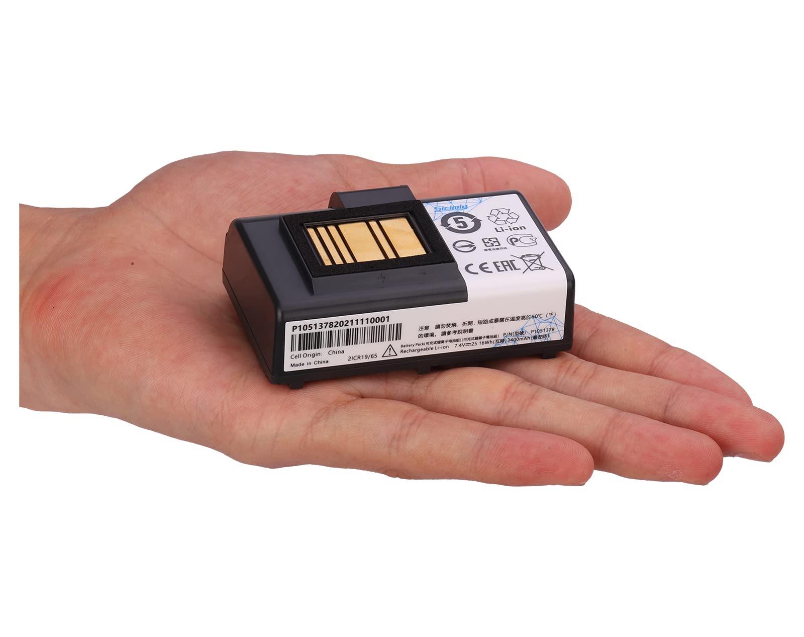 Sicimly 3400mAh Replacement Batteries for Zebra Printer ZQ520 ZQ521 QLN320 QLN220 QLn220HC ZR628 ZR638 ZR658 ZR668 ZQ610 ZQ620 ZQ500 ZQ510 QLn320HC 25.16Wh