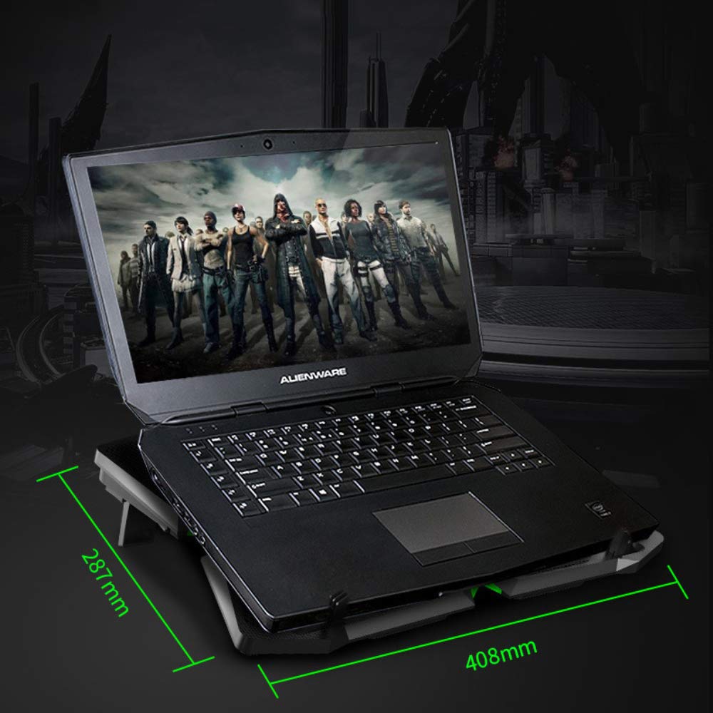 Ewent EW1259 Supporto Sistema di Raffreddamento per Notebook, MacBook 15.6 / 17 pollici con 5