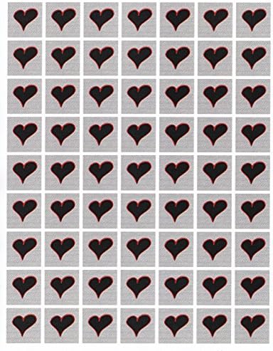 Heart Decoupage Design, Sheet of 63, Jewelry Making FOr Valentine's Day, Scrapbooking
