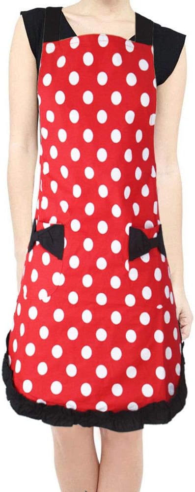 Best Lovely Sweetheart Red Retro Kitchen Apron