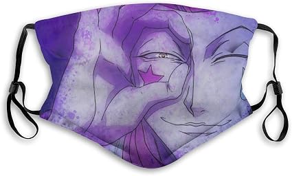Amazon Com Washable Breathable Mouth Mask With Replaceable Filters Poker Face Hisoka Morow Ok Gesture Hxh Fan Art Anti Dust Pm2 5 Mask For Fishing Climbing With Adjustable Ear Loops Sports