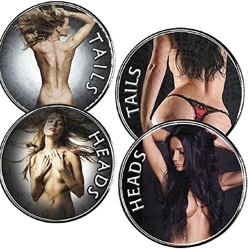 The Matthew Mint Heads and Tails Naked Blonde/Brunette Ball Markers