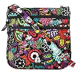 Vera Bradley Magical Blooms Triple Zip Hipster Disney Mickey