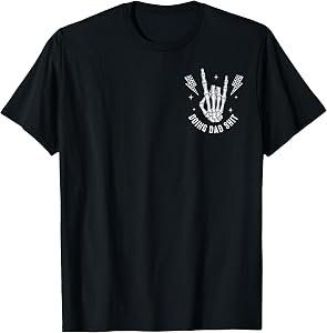 2 Sides Doing Dad Shit Funny Fatherhood Fathers Day Skeleton T-Shirt