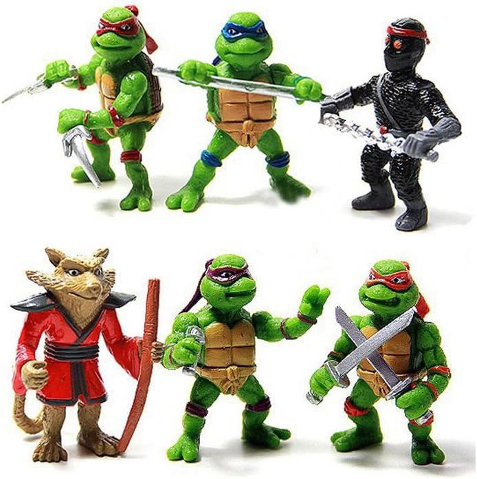 Teenage Mutant Ninja Turtles PVC Action Figures Set 6 Pcs