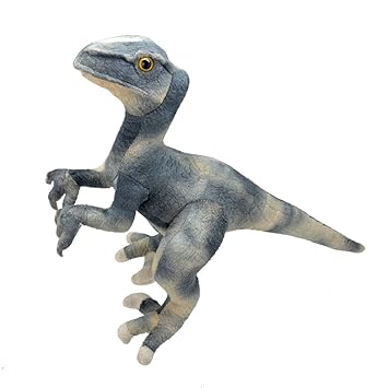 peluche velociraptor blue