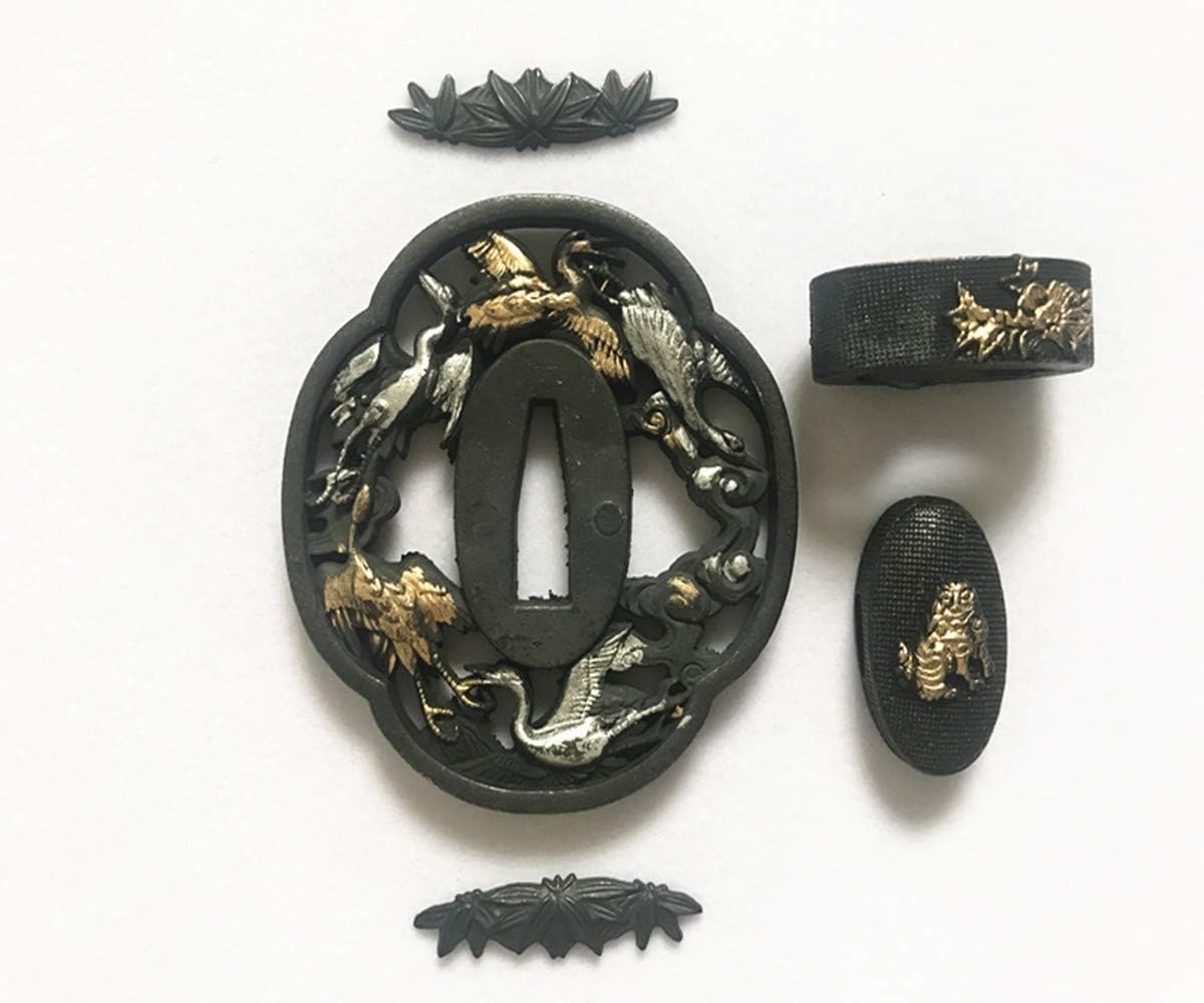 New Pattern Alloy Japanese Guard Tsuba for Tanto Samurai Katana Sword Guard Wakizashi