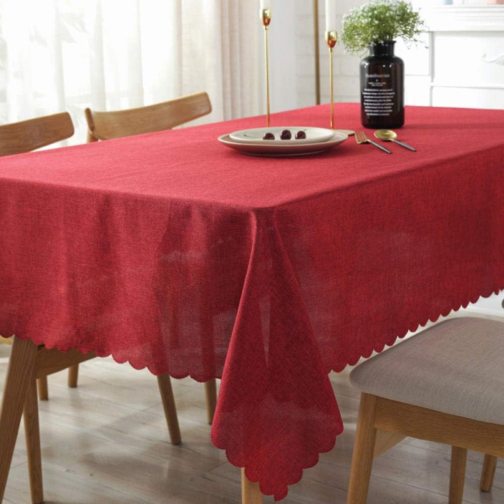 Table Cloth Anti Slip Solid Color Tablecloth, Simple Literary And