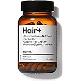 BIGVITA Hair Growth Supplement – Fast Hair Regrowth for Thicker, Fuller Hair | AnaGain™ Nu, Biotin, Black Sesame Extract | Hair Loss Support for Women & Men | Vegan, Gluten-Free – 1 Month Supply