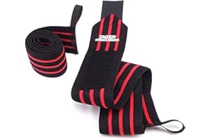 Inzer Iron Z Wrist Wraps (Pair) - Powerlifting Weightlifting Strength Training (20" - Medium)