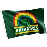 Desert Cactus University of Hawaii UH Flag - 3 x 5 Feet Warriors Banner, Indoor/Outdoor Durable Fabric, 100% Polyester Design (Style D)