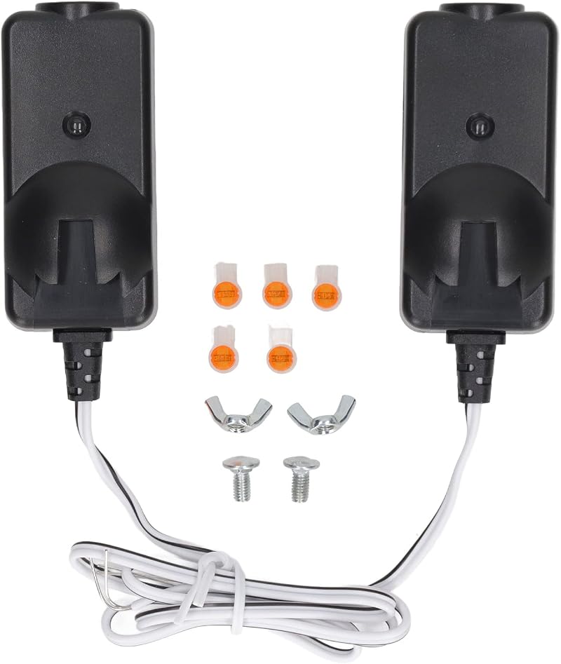 Hyuduo Garage Door Safety Sensor Kit Infrared ABS Universal Fit Opener