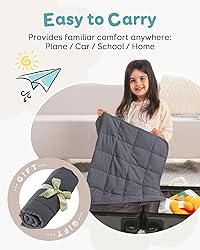 Topblan 2 lb Weighted Blanket, 19" x 21" Weighted