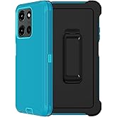 RubCase for Motorola Moto G 5G 2025 Case with Belt Clip Holster,2X Screen Protector,Heavy Duty Military Grade Full Body Shockproof Dust-Proof Rugged Protective Cover for Moto G 5G 2025 (Lake)