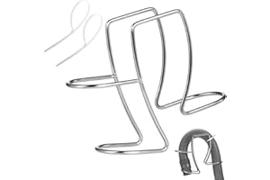 XIZAO Universal Washing Machine Drain Hose Holder Adjustable Utility Sink Clamp Hook Stainless Steel Laundry Tub Hose Guide Clip Fits All Drain Hoses