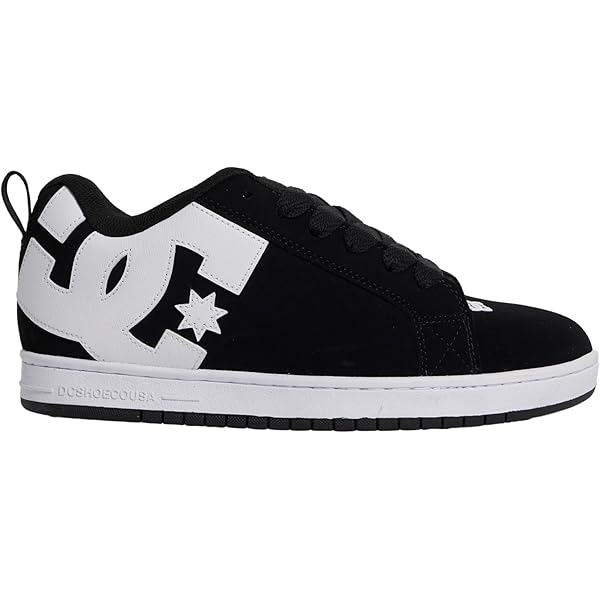 Amazon.com | DC Men's Court Graffik Skate Shoe, Black/Black/Black