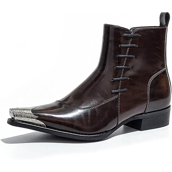 Amazon.com | New Rock 7934-S2 Men's Black Western Embossed Python