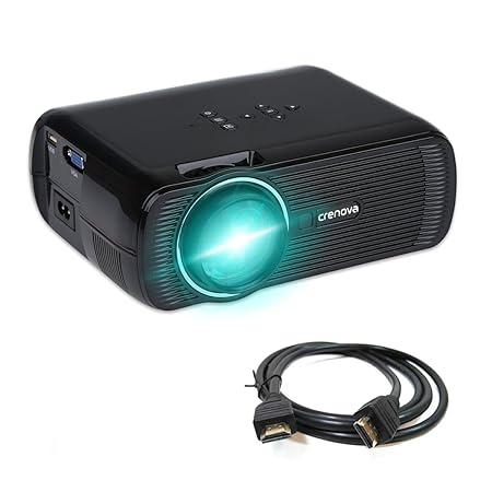 Proyector de vídeo, Crenova XPE460 Mini Projector Resolución 800 x ...