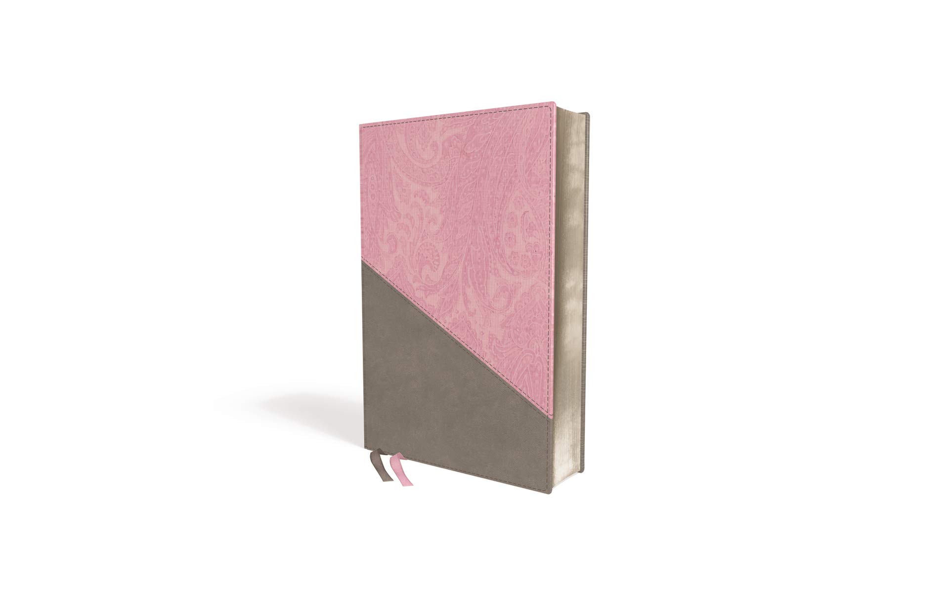 NIV, Personal Size Bible, Large Print, Leathersoft, Pink/Gray, Red Letter, Comfort Print NIV, Personal Size Bible, Large Print, Leathersoft, Pink/Gray, Red Letter, Comfort Print Imitation Leather