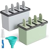 Kootek Popsicle Molds Sets 8 Ice Pop Makers Reusable Ice Cream Mold - Dishwasher Safe, Durable DIY Popsicles Tray…