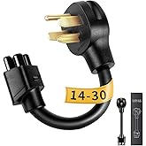 WenStorm NEMA 14-30 Adapter for Tesla Gen 2 Mobile Connector, 240V 24A Dryer Outlet Charger Adapter, Heavy-Duty Level 2 EV Ch
