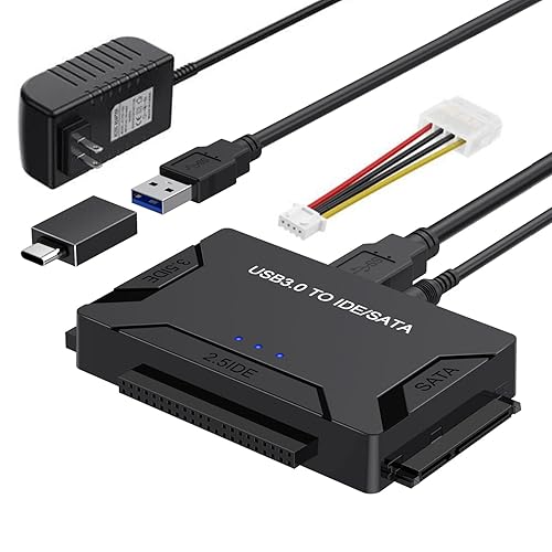 EYOOLD SATA IDE to USB Adapter, External Hard Drive Reader USB