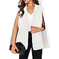 GAMISOTE Womens Cape Blazer Split Sleeve Open Front Casual Jacket Coat Workwear