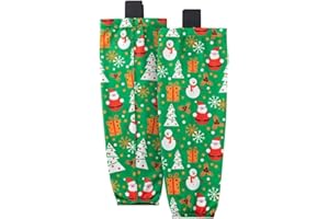 EALER Christmas Sublimated Practice Hockey Socks Leggings with elk and Snow for Men and Boys