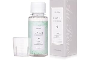 AUREVE Lash Shampoo Eyelash Extensions Cleanser Concentrate 80ml Eyelash Shampoo Foam Lash Cleaning Kit Care, Non-lrritating Prolong Lash Cleanser, Bottles Lash Shampoo for Lash Extension (Aloe)