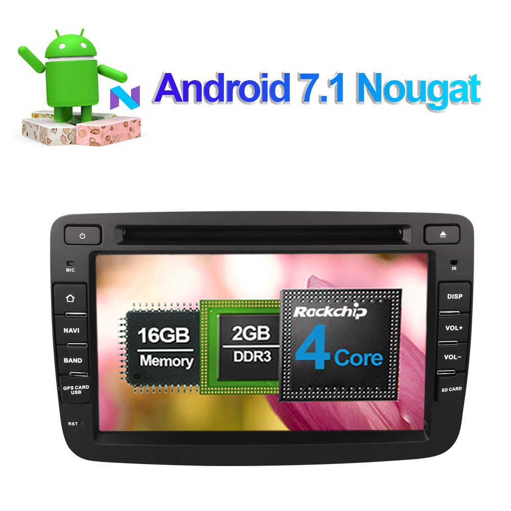 Buy 7 Inch Single Din Android 7.1 Car Stereo CD DVD Player In Dash Car