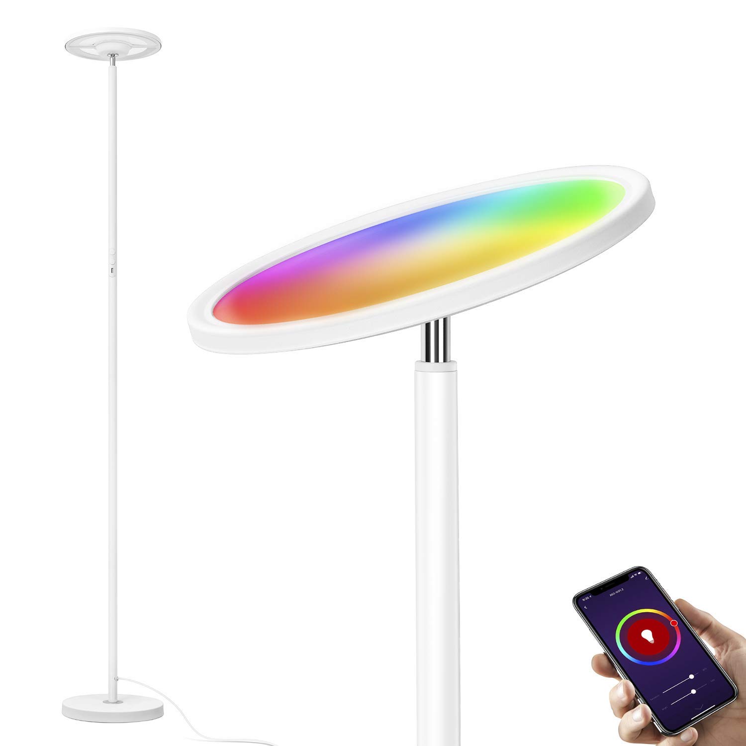 Buy Smart Floor Lamp,2000 Lumens Led Color Changing RGB Floor Lamp