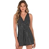 Miraclesuit Women's Swimwear DD-Cup Solids Marais Tummy Control V-Neckline Soft Cup One Piece Swimsuit