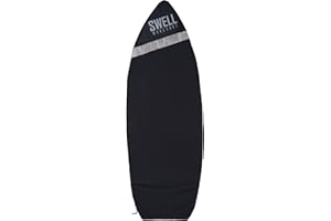 SWELL WAKESURF CREATOR SWELL Wakesurf - Adjustable Length Wakesurf Board Sock with Padded Nose and Pocket - Wakeboard Cover - One Size Fits All Surfboard Bag