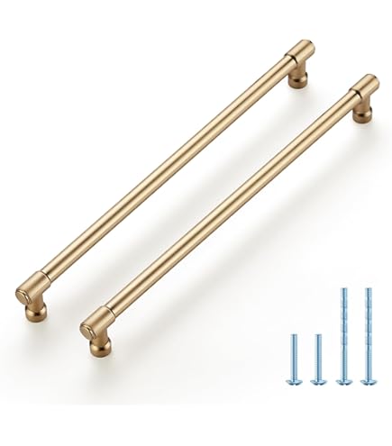 Cangbaoge 10 Pack Knurled Cabinet Pulls 10 Inch Hole Centre, Champagne Bronze Kitchen Cabinet Handles Drawer Pulls Heavy-Duty Cupboard Hardware For Cabinets Dresser Wardrobe - Canada - View #5