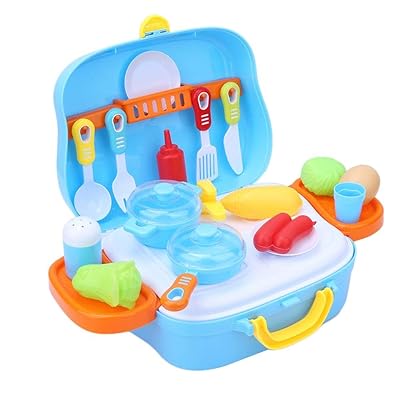 Buy Interactive Kids Kitchen Suitcase Toy Set at Ubuy Kuwait