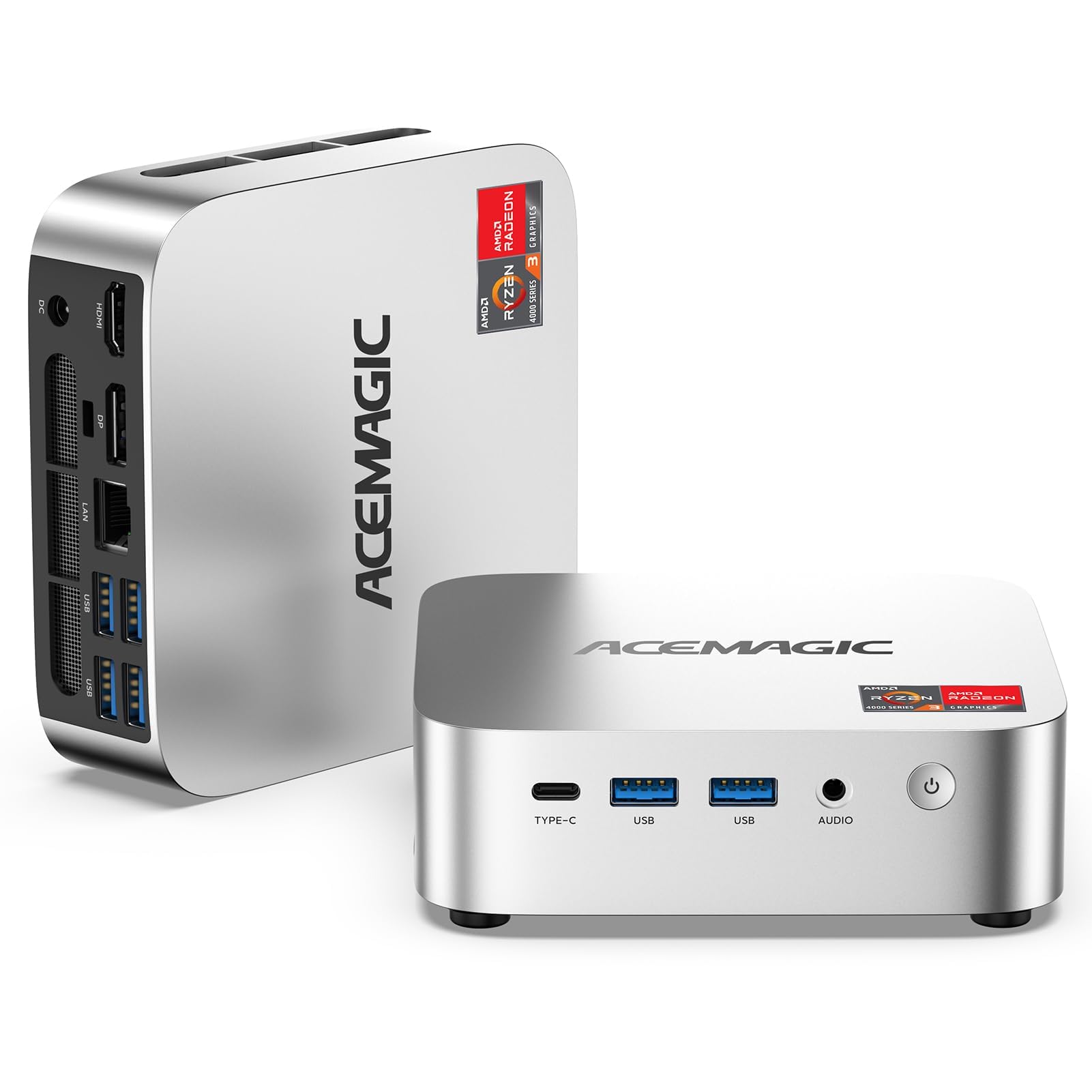 ACEMAGIC K1 Mini PC AMD Ryzen 4300U 16GB DDR4 1TB SSD Mini Computers (Turbo 3.7GHz), Win 11 Pro Radeon 4K Triple Display Desktop Computers 3.2USB-C Max 28W, VESA GbE/WiFi/BT Education/Business Office