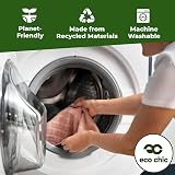 ECO CHIC Lightweight Foldable Reusable Shopping Bag Floral Beige 12L 15kg view 6