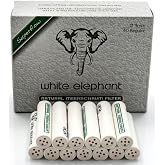 White Elephant 9 mm Meerschaum Filters (White, 40 Pack)