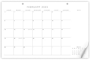 ZICOTO Beautiful Desk Calendar - Runs from January 2022 until July 2023-17"x11" Minimalistic Office Desktop/Wall Calendar for Easy Planning