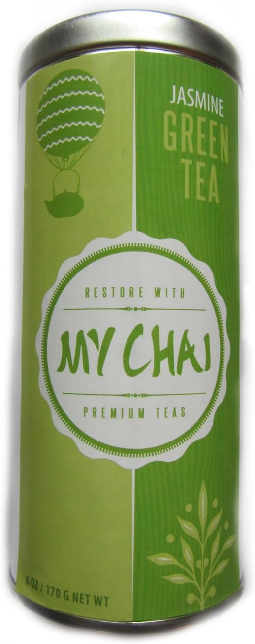 Jasmine Green Tea, Loose Leaf 6-Ounce Tin