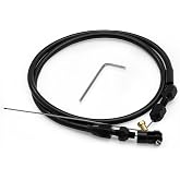 36-Inch LS Throttle Cable, Compatible with Chevrolet LS1 Engine 1997-2007, 4.8L 5.3L 5.7L 6.0L, LS Swap Fuel Line Kit.Stainless steel braided cable (Black)