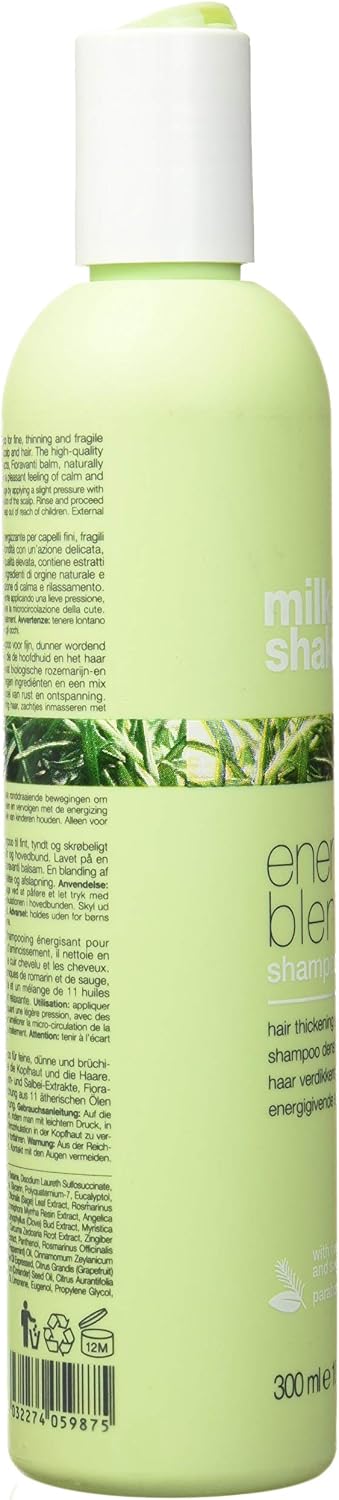 Milk Shake Energizing Blend Shampoo 0.34 kg 2A430493D, White, 286.3 gram, Green, 300 ml (Pack of 1) - Image 4