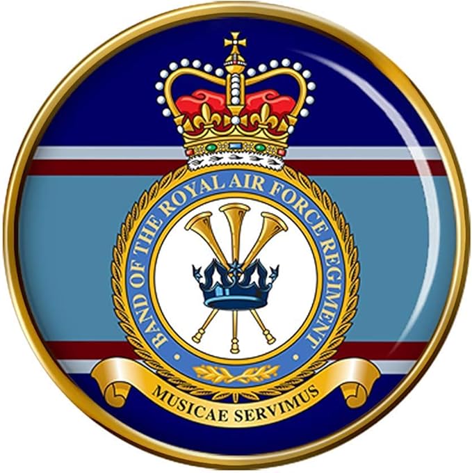 Band of the Royal Air Force Regiment, RAF Pin Badge: Amazon.co.uk: Clothing