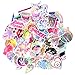 Pink Lollipop Laptop Sticker Pack Cute Girl Rainbow Unicorn Waterproof Vinyls Sticke Decals for Kids Cars Motorcycle Bicycle Skateboard Luggage Bumper Hippie Laser Stickers (76Pcs Laser Sticker)
