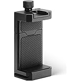 Aluminum Phone Tripod Mount with Cold Shoe & ARCA-Swiss Quick Release, Adjustable Smartphone Clamp with 1/4" Thread, Universal Phone Holder for iPhone 17/16/15/14/13, Samsung, Vlogging, Filming