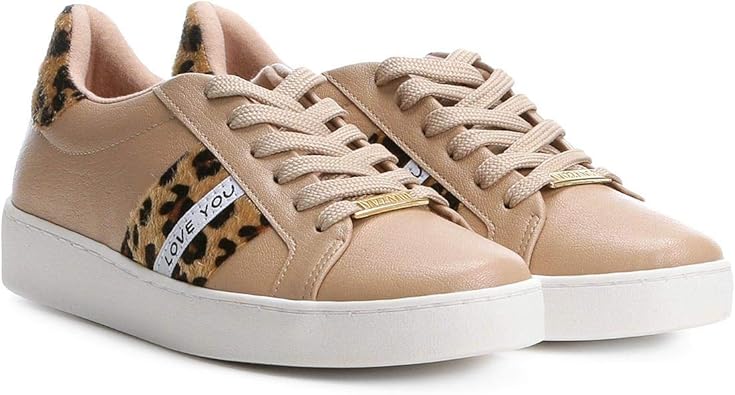 tênis vizzano jacquard oncinha feminino