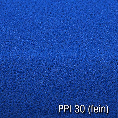 Filtermatte 100x100x3 cm PPI 10/20/30, Filtermaterial für Gartenteichfilter und Aquarienfilter geeignet (PPI 30 (fein))